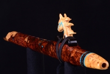 Honduran Rosewood Burl Native American Flute, Minor, Mid B-4, #H41I
